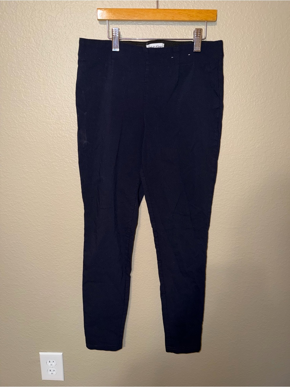 Calvin Klein Black Slim Stretch Trousers
